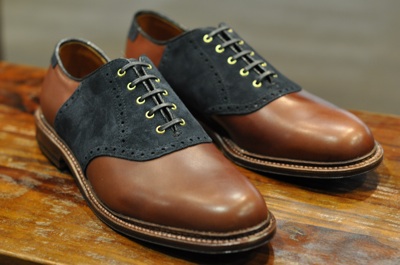 Alden Shoes - Chestnut x Navy Saddle Shoe (LSBH) - Leather SoulLeather Soul