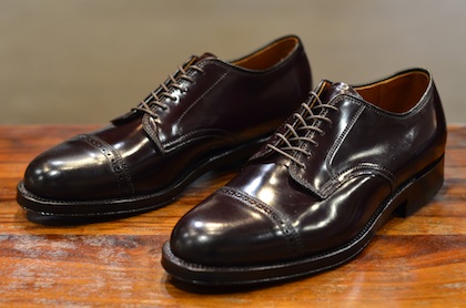 Alden Shoes - Barrie Perf Tip Blucher in #8 (LSW) - Leather SoulLeather