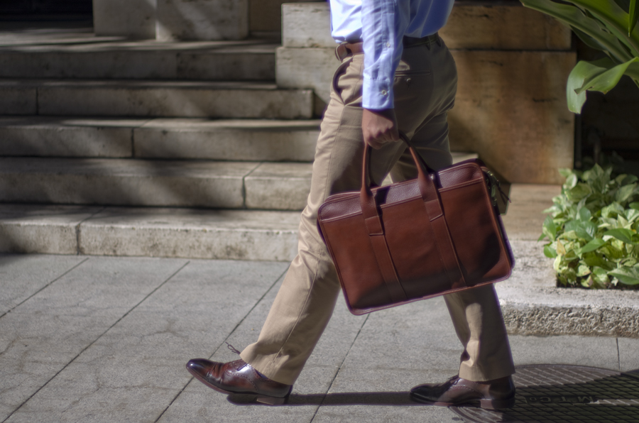 frank clegg zip top briefcase